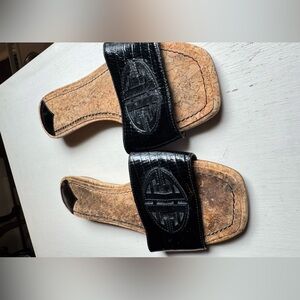 Black Patent Sandals Antonio Melanie